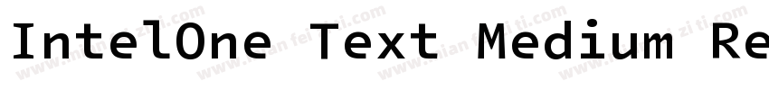 IntelOne Text Medium Regular字体转换